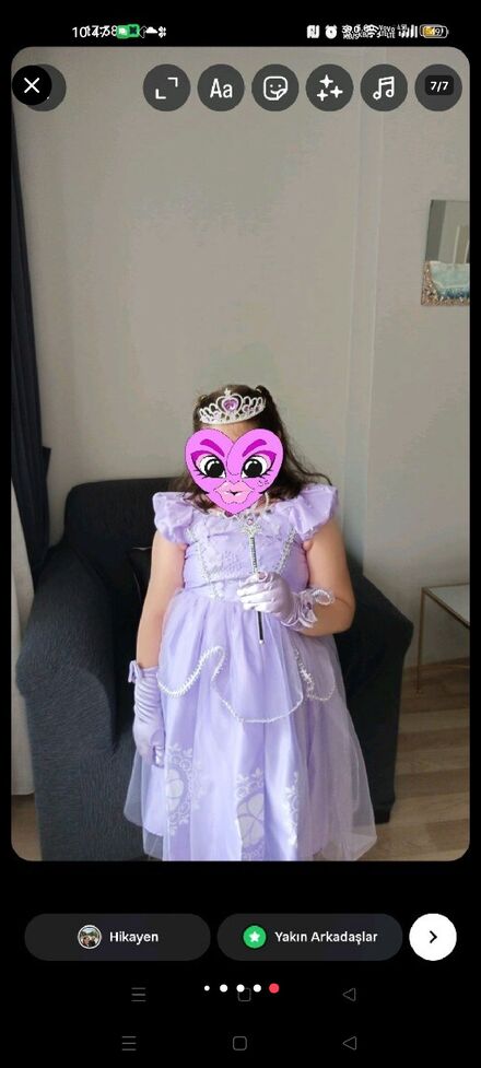 Prenses Kostüm Seti