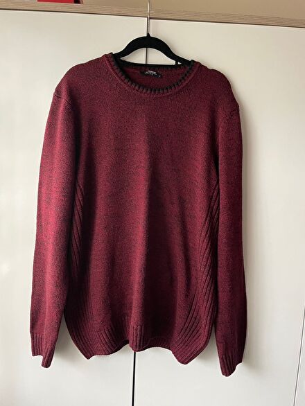 LCW Erkek Bordo Kazak