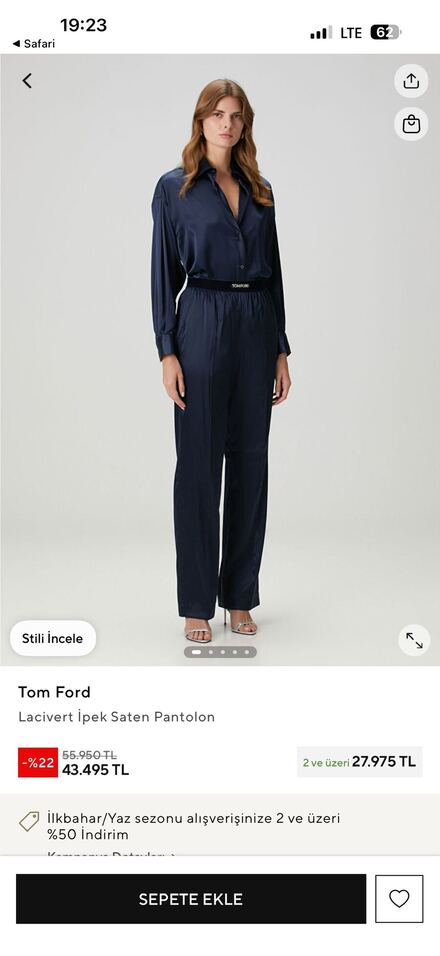 Tom ford saten pantalon