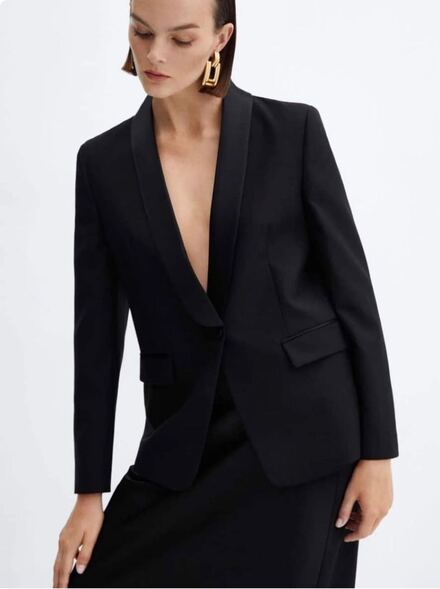 Mango saten blazer