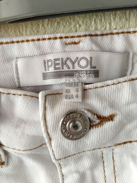 İpekyol Beyaz Kot Pantolon