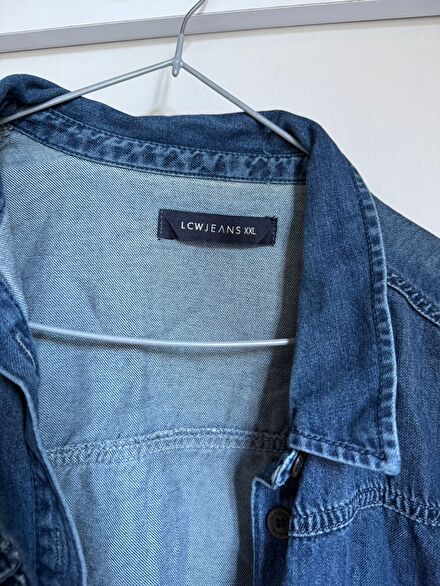 LCW Jeans Kot Ceket Mavi XXL