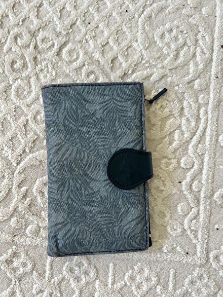 Defacto Çiçek Desenli Denim Cüzdan