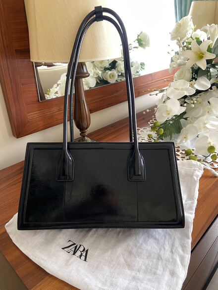 Zara %100 deri rugan çanta