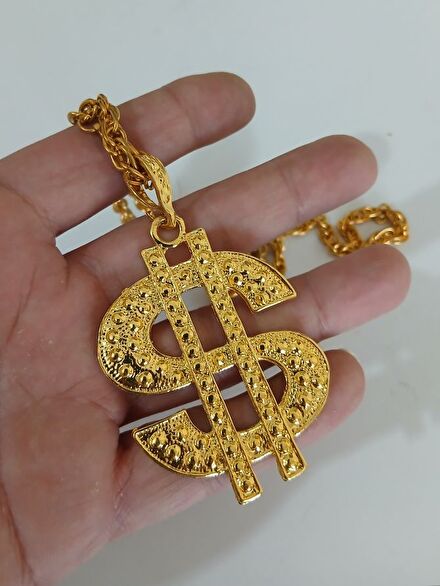 American Vintage Dolar Sembolü Kolye