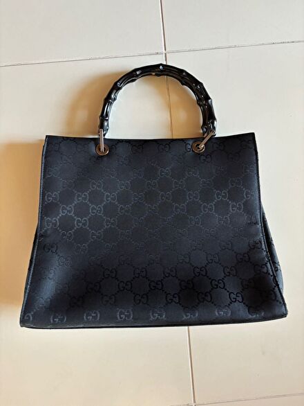 %100 Orjinal Gucci Siyah Omuz Çantası