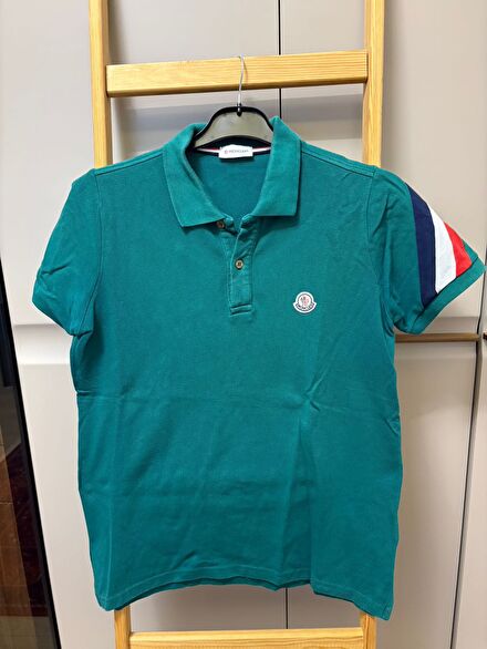 MONCLER YEŞİL POLO YAKA