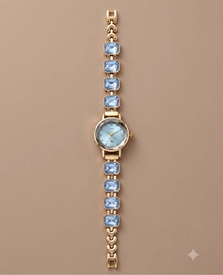 Mavi Swarovski muadil gold Saat