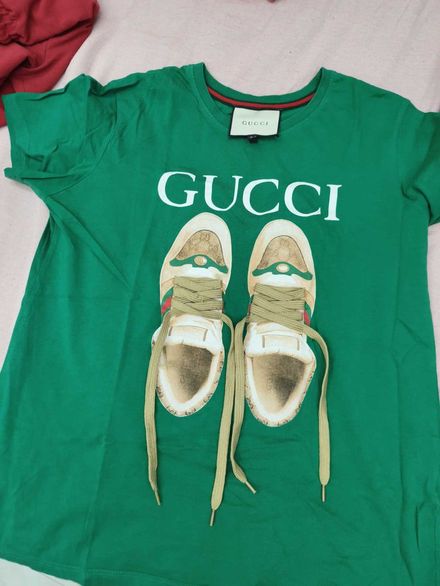 Yeşil Gucci Tişört