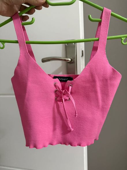 Pembe Dantel Detay Büstiyer
